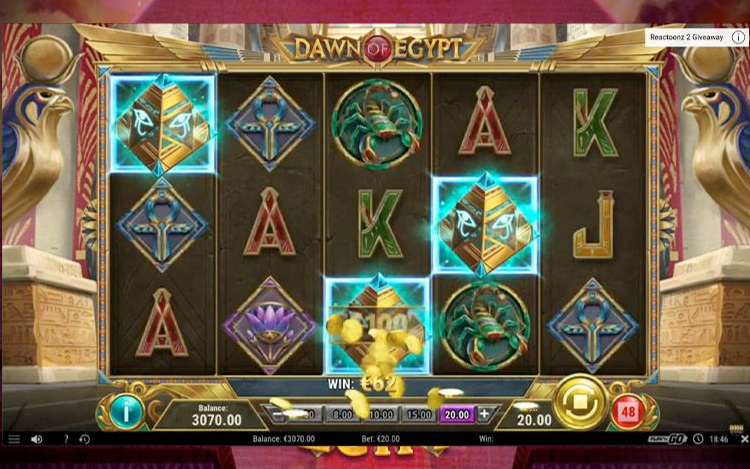 Dawn of Egypt Slots MegaCasino