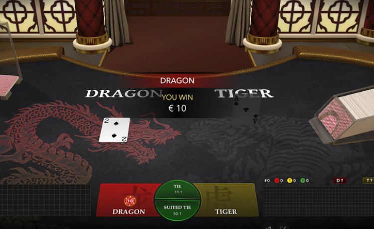 Play Dragon Tiger at MegaCasino