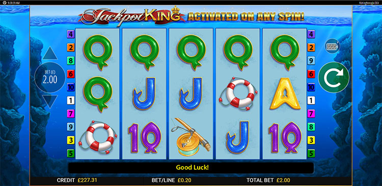 Fishin Frenzy Jackpot King Slots MegaCasino