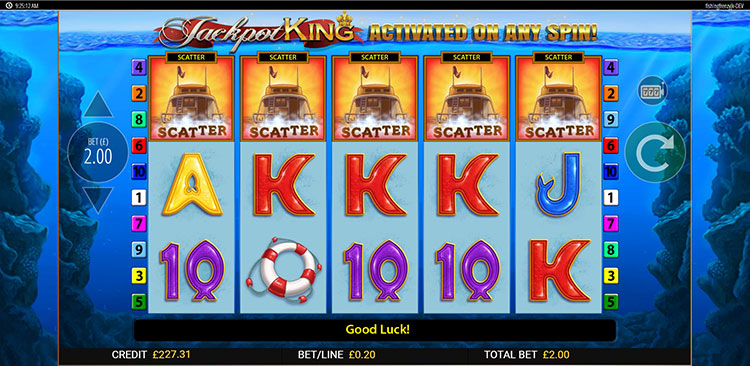 Fishin Frenzy Jackpot King Slots MegaCasino