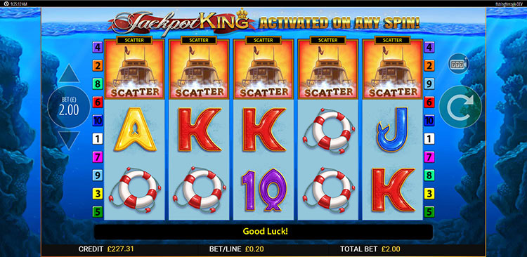 Fishin Frenzy Jackpot King Slots MegaCasino