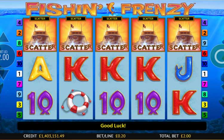 Fishing Frenzy Slots MegaCasino