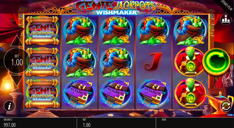 Genie Jackpots Wishmaker Slots MegaCasino