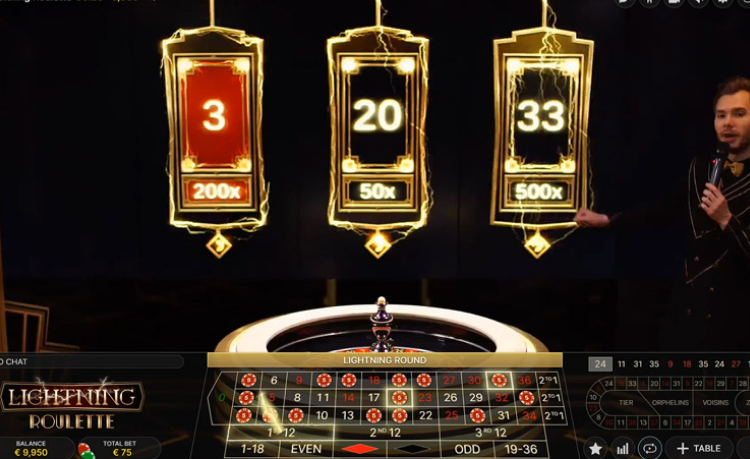 Play Lightning Roulette at MegaCasino