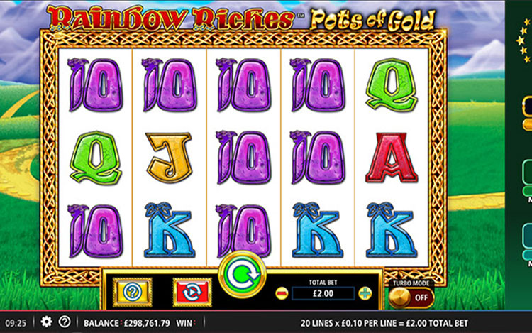 Rainbow Riches Pots of Gold Slots MegaCasino