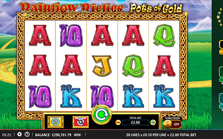 Rainbow Riches Pots of Gold Slots MegaCasino