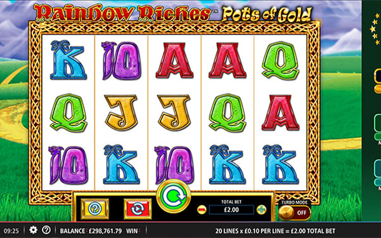 Rainbow Riches Pots of Gold Slots MegaCasino