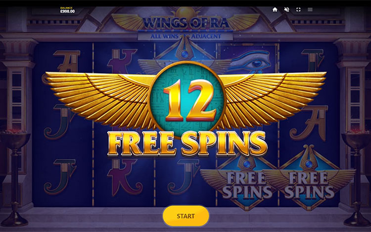 Wings of Ra Slots MegaCasino