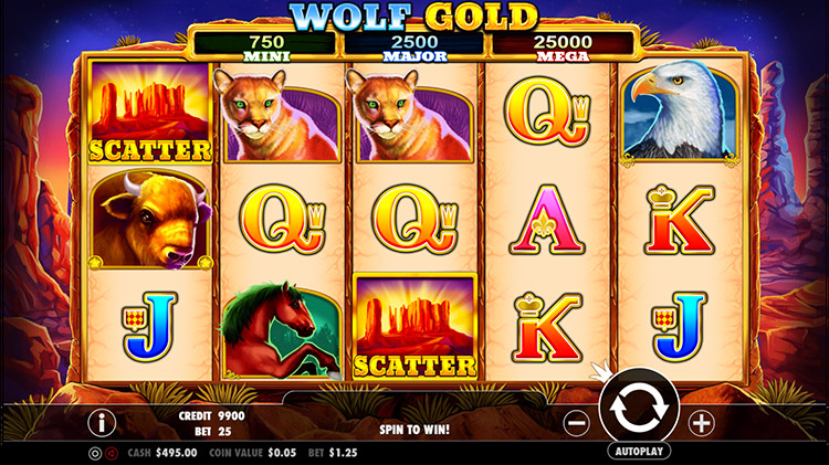 Wolf Gold Slots MegaCasino
